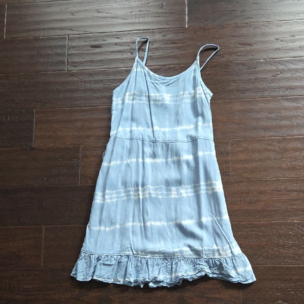 Abercrombie Blue Tie-Dye Spaghetti Strap Dress